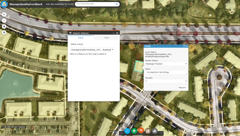 Widget Entidad de informe - Volver a dar forma a la entidad Widget Entidad de informe - Volver a dar forma a la entidad