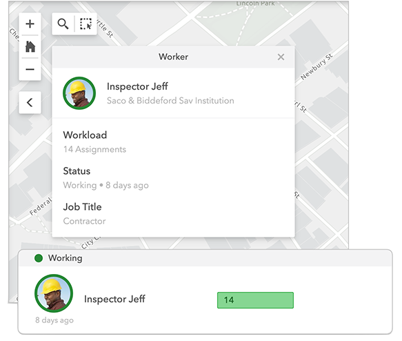 Información y detalles del Inspector Jeff en la lista de Trabajadores Información y detalles del Inspector Jeff en la lista de Trabajadores